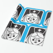 Krankenschwester-Symbol Geschenkpapier (Ungerollt)