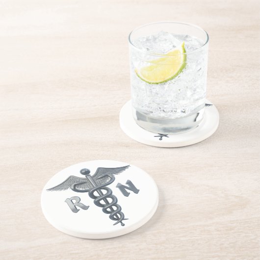 Krankenschwester-Symbol Getränkeuntersetzer (Seite)