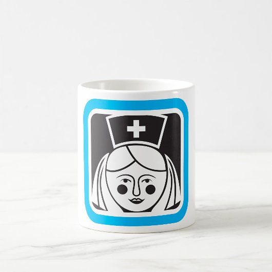 Krankenschwester-Symbol Kaffeetasse