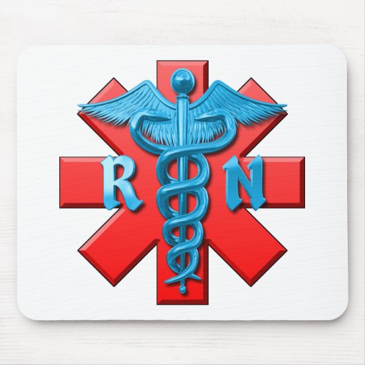 Krankenschwester-Symbol Mousepad (Vorne)