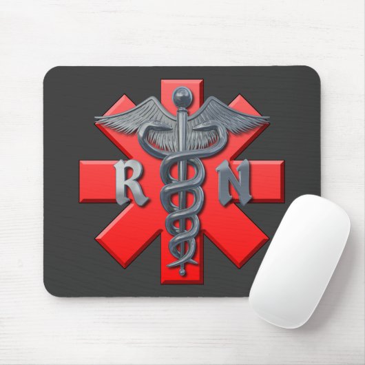 Krankenschwester-Symbol Mousepad (Mit Mouse)