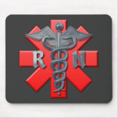Krankenschwester-Symbol Mousepad (Vorne)