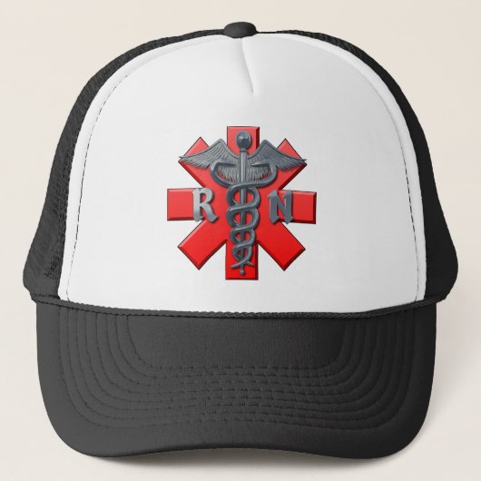 Krankenschwester-Symbol Truckerkappe (Vorderseite)