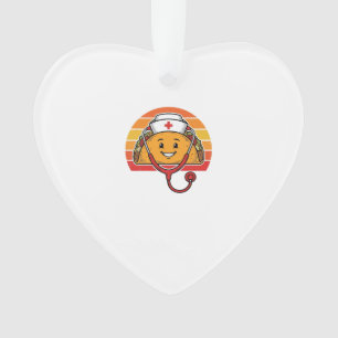 Krankenschwester Taco Retro Vintage Gravur Design_ Ornament