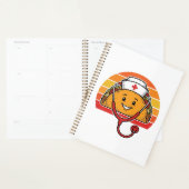 Krankenschwester Taco Retro Vintage Gravur Design_ Planer (Anzeige)