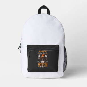 Krankenschwester-Tag Hexen Nacht Halloween Hut Gei Bedruckter Rucksack