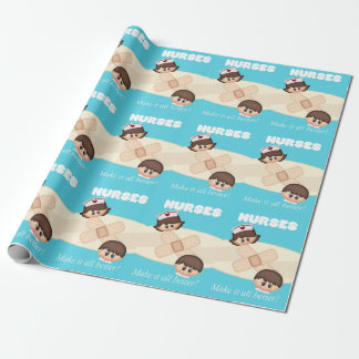 Krankenschwester-Tagesgeschenk-Packpapier Geschenkpapier