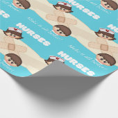 Krankenschwester-Tagesgeschenk-Packpapier Geschenkpapier (Ecke)