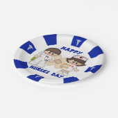 Krankenschwester-Tageskundenspezifischer Pappteller (Schrägansicht)