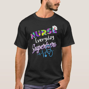 Krankenschwester Täglicher Superhelden-Farbbuch In T-Shirt