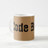 Krankenschwester-Tassen-Code Brown Kaffeetasse (Vorderseite Links)