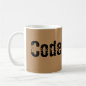 Krankenschwester-Tassen-Code Brown Kaffeetasse (Links)