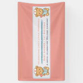 Krankenschwester-Teddybär-Party-Banner Banner (Vertikal)