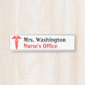 Krankenschwester-themenorientierte Türschild (Vorderseite )