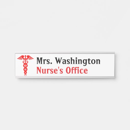 Krankenschwester-themenorientierte Türschild (Vorderseite )