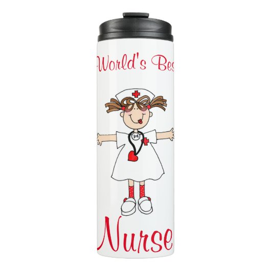 Krankenschwester Thermosbecher (Vorderseite)