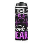 Krankenschwester Thermosbecher (Vorderseite)