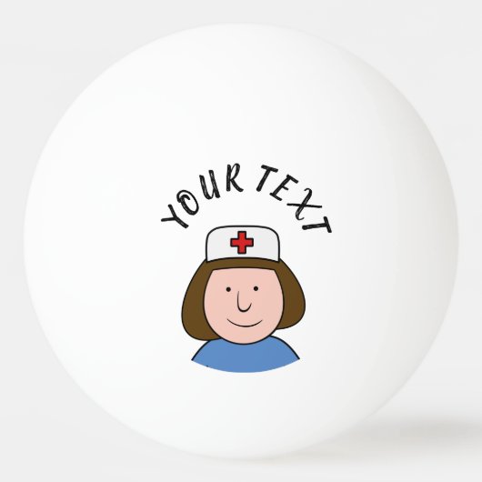 Krankenschwester Tischtennisball (Vorderseite)