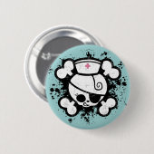 Krankenschwester-Transportwagen platsch Button (Vorne & Hinten)
