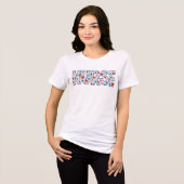Krankenschwester Tri-Blend Shirt (Vorderseite voll)