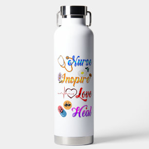 Krankenschwester Trinkgefäße Inspirieren Liebe Hei Trinkflasche