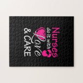 Krankenschwester tun es mit Liebe und Pflege Puzzle (Horizontal)