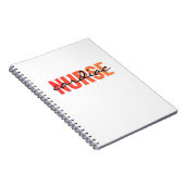Krankenschwester-Typografie-Design Notizblock (Rechte Seite)
