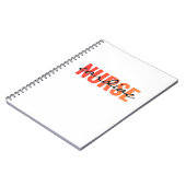 Krankenschwester-Typografie-Design Notizblock (Linke Seite)