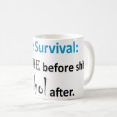 Krankenschwester-Überleben Kaffeetasse (VorderseiteRechts)