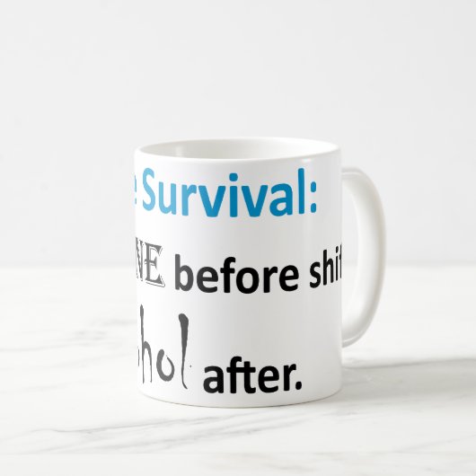 Krankenschwester-Überleben Kaffeetasse (VorderseiteRechts)