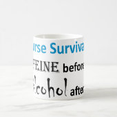 Krankenschwester-Überleben Kaffeetasse (Mittel)