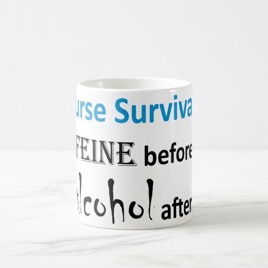 Krankenschwester-Überleben Kaffeetasse (Mittel)