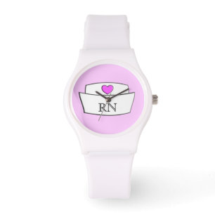 Krankenschwester-Uhr-Krankenschwester-Kappe RN Armbanduhr