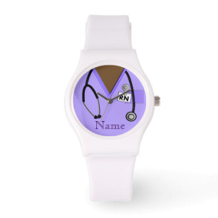 Krankenschwester-Uhr scheuern Spitzenstethoskop Armbanduhr