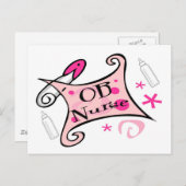 Krankenschwester und Krankenpfleger (Geburtshilfe) Postkarte (Vorne/Hinten)