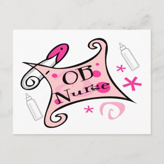Krankenschwester und Krankenpfleger (Geburtshilfe) Postkarte (Vorderseite)