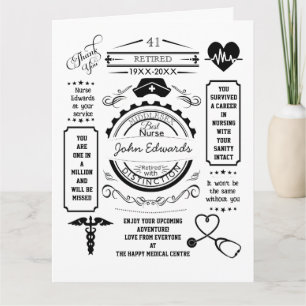 Krankenschwester und Krankenschwester verlassend K Karte