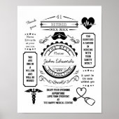 Krankenschwester und Krankenschwester verlassend K Poster (Vorne)