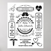 Krankenschwester und Krankenschwester verlassend K Poster (Vorne)