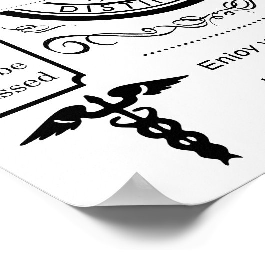 Krankenschwester und Krankenschwester verlassend K Poster (Ecke)