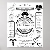 Krankenschwester und Krankenschwester verlassend K Poster (Vorne)