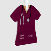 Krankenschwester und Lila Beruf Ornament (Vorderseite)