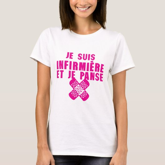Krankenschwester und Pflaster T-Shirt (Vorderseite)