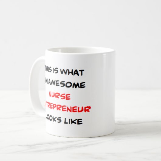 Krankenschwester Unternehmer, phantastisch Kaffeetasse (Vorderseite Links)