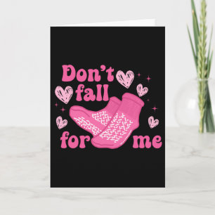 Krankenschwester Valentine Rutschfeste Socken Bitt Karte