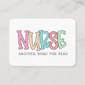 Krankenschwester Vielen Dank Covid Random Akt of K Visitenkarte (Vorderseite)