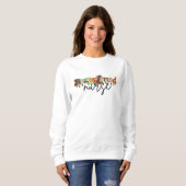 Krankenschwester Vintage Scrapbooking Sweatshirt (Vorne ganz)