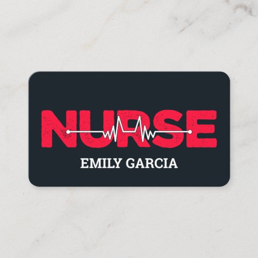 Krankenschwester Visitenkarte (Vorderseite)