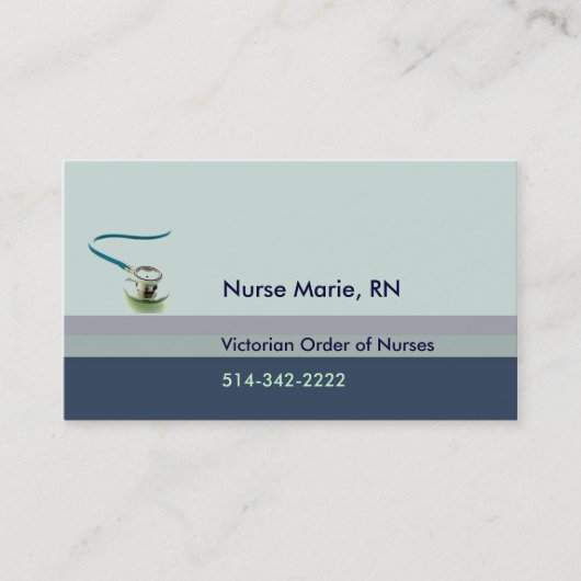 Krankenschwester-Visitenkarte Visitenkarte (Vorderseite)