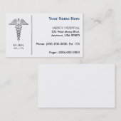 Krankenschwester-Visitenkarte Visitenkarte (Vorne/Hinten)